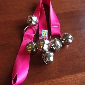 Pink Ribbon Puppy Potty Training Bells